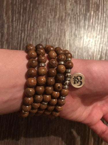 108 Wooden Beads Mala Bracelet X Lotus / Flower of Life / OM / Buddha-Your Soul Place